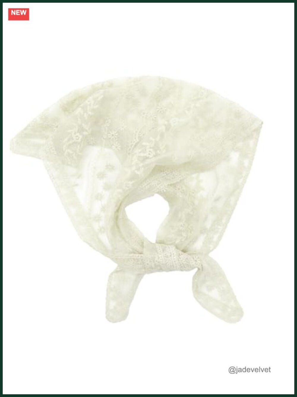 Lace Triangle Hair Scarf Bandana for Women, Lightweight Head Scarf for Summer